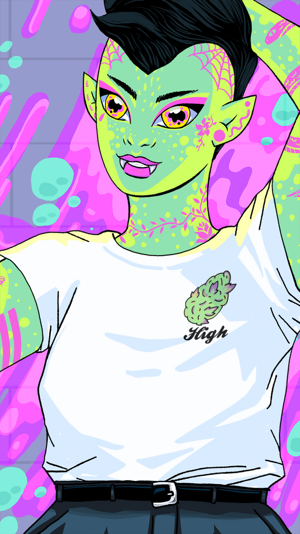 Greeting Earthlings – High/Bye Nug Tee