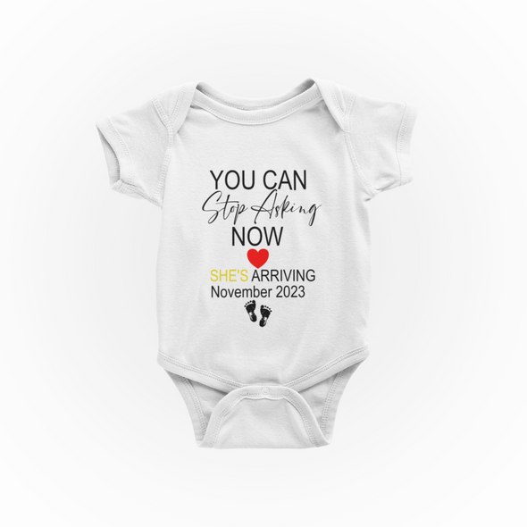 Baby Announcement Onesie