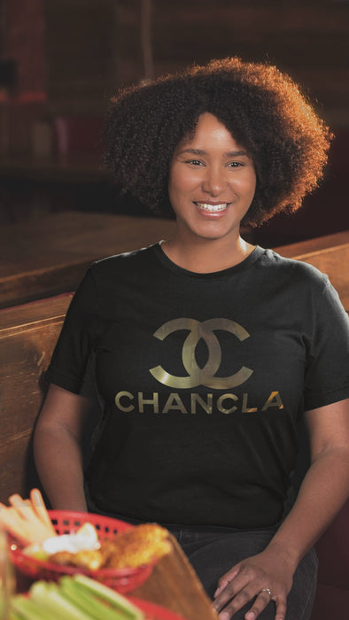 Haute Couture Chanclas tee.  A shirt for the mamas