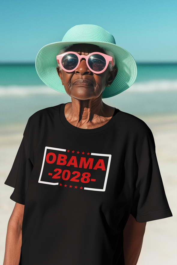 OBAMA 2028 Election T-Shirt | Modern Campaign Style | Adult & Youth Sizes