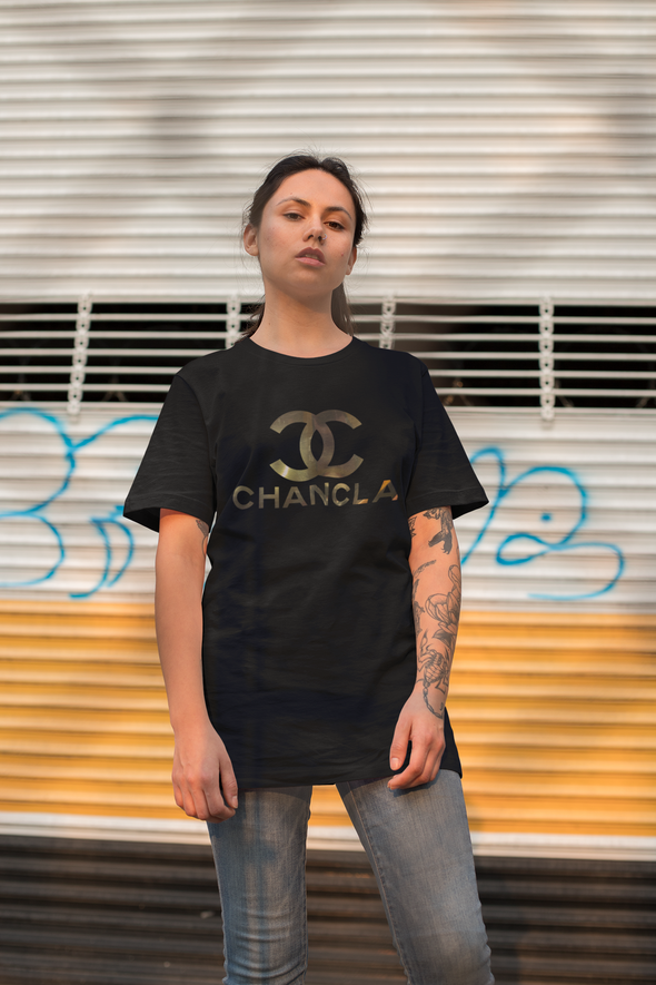 Haute Couture Chanclas tee.  A shirt for the mamas