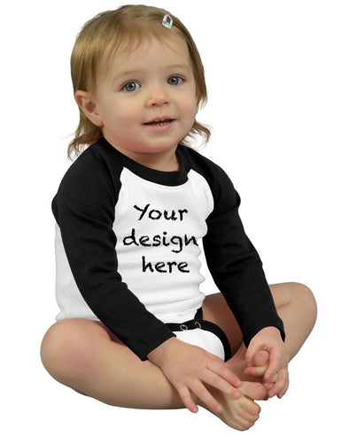 Customizable Infant Raglan onesie