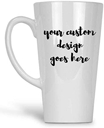 17 oz customizable latte mug