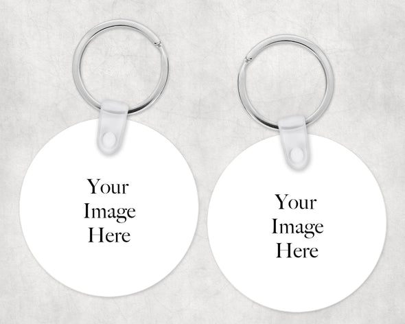 Custom Sublimated Double sided keychains with tassel