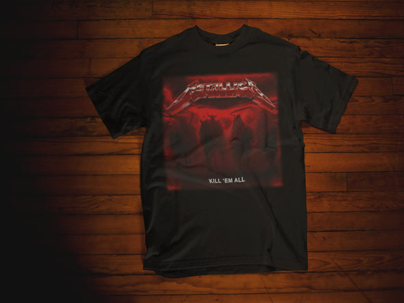 Metallica tee.   Heavy metal