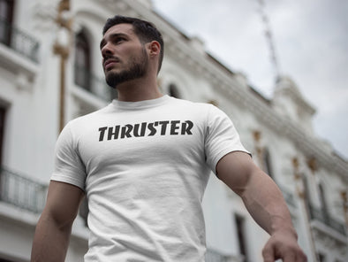 thruster. thrasher style shirt