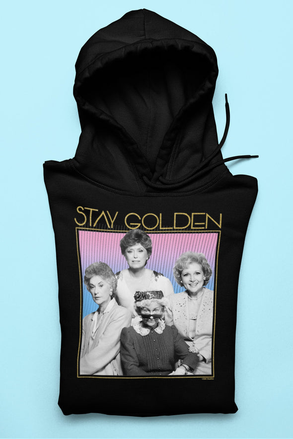 Gold retro stay golden shirt. Shirts, mugs, dog bandanas, hoodies, socks,  Golden girls tribute.