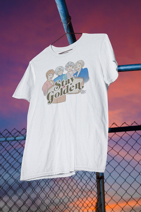 Stay Golden Cheesecake design. Shirts, mugs, dog bandanas, hoodies, socks,  Golden girls tribute.