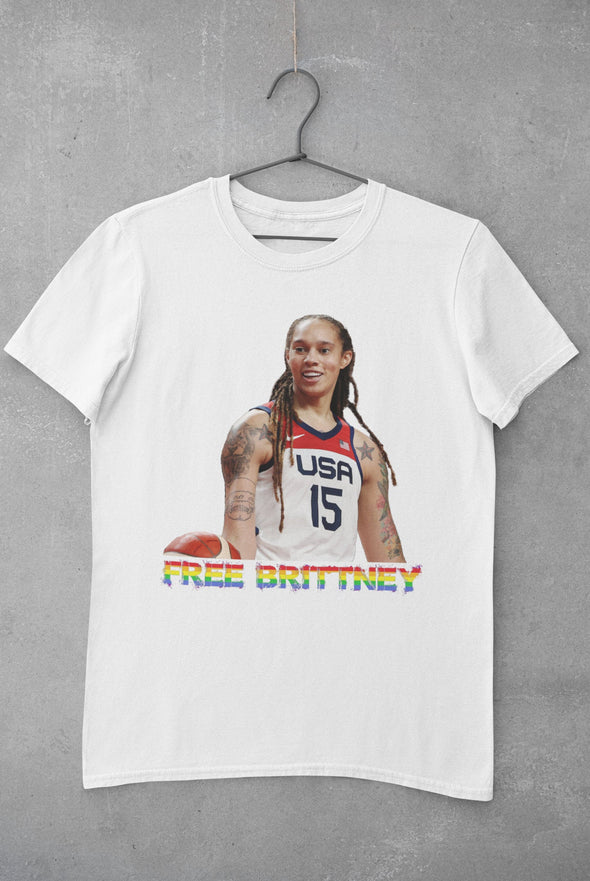 Free Brittney shirt and tumbler.  Brittney Griner. Women’s ball player. Propaganda sucks. Putin sucks.