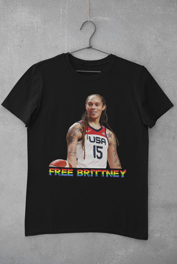 Free Brittney shirt and tumbler.  Brittney Griner. Women’s ball player. Propaganda sucks. Putin sucks.