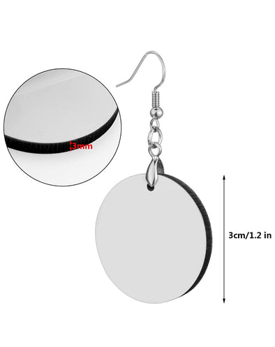 Customizable round earrings