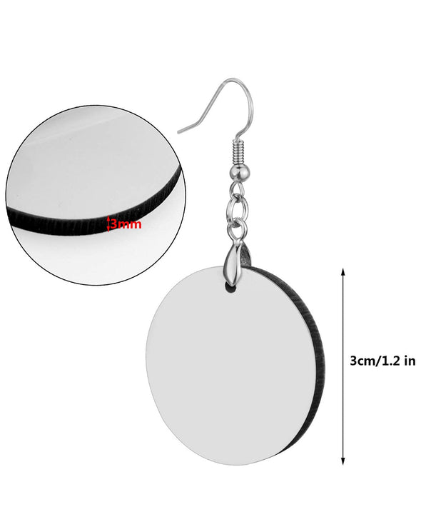 Customizable round earrings